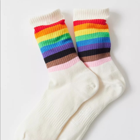 Happy Socks X The Phluid Project Striped Crew Sock ONE SIZE - Picture 1 of 5